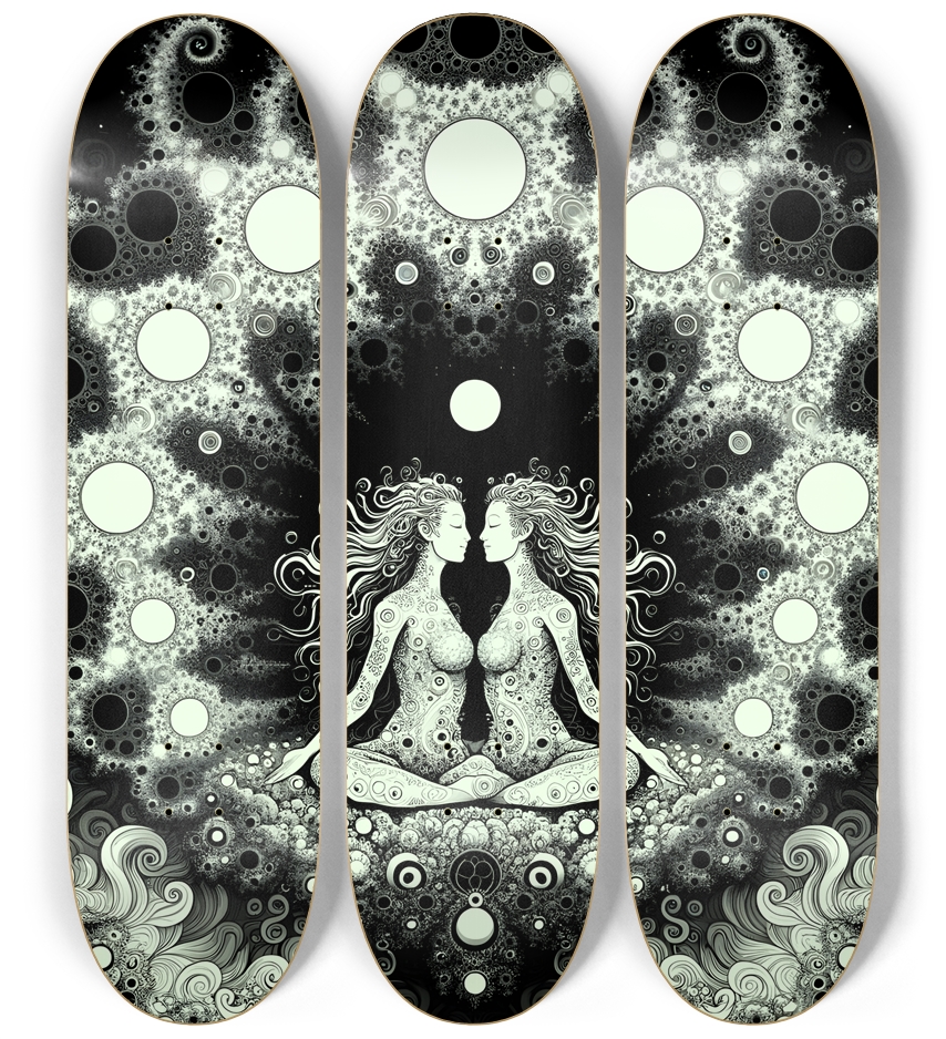 B&W Fractal Lovers #24
