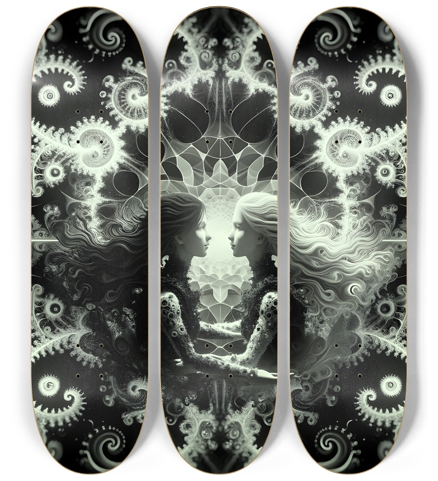 B&W Fractal Lovers #21