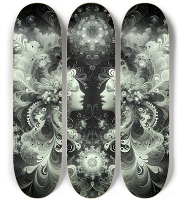B&W Fractal Lovers #19