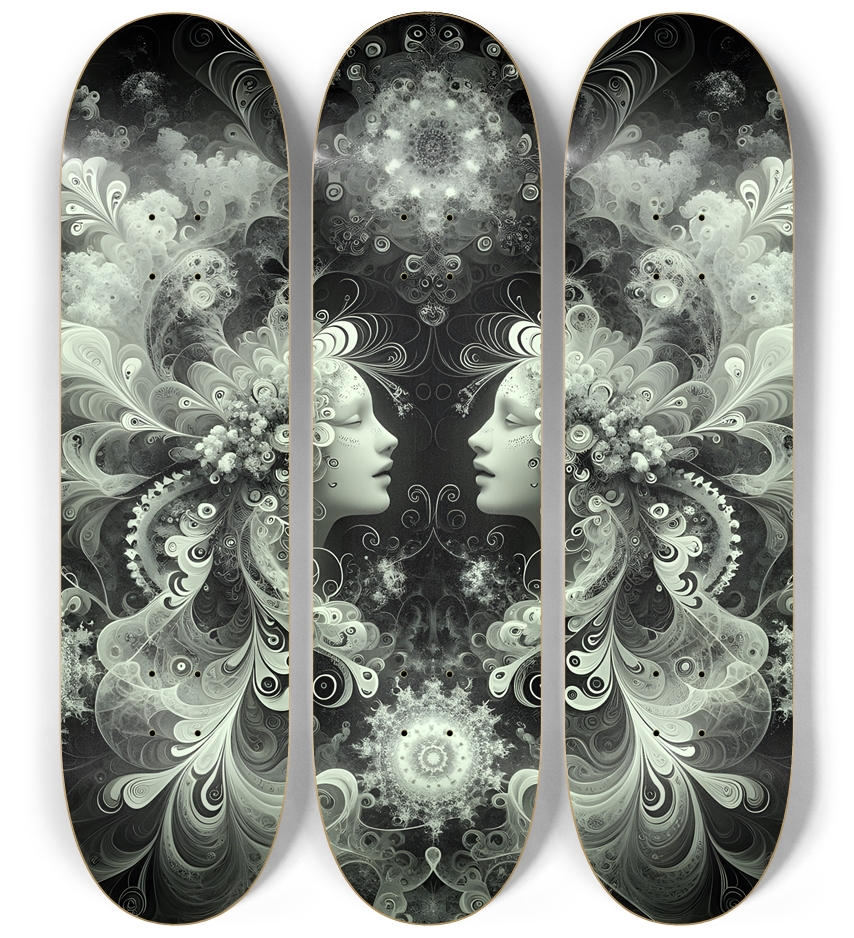 B&W Fractal Lovers #19