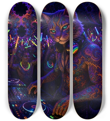 Psychedelic Fractal DJ House Cat #21