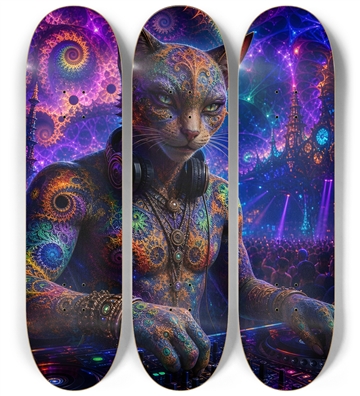 Psychedelic Fractal DJ House Cat #27
