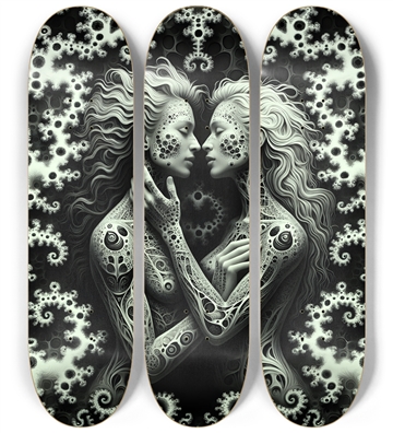 B&W Fractal Lovers #26