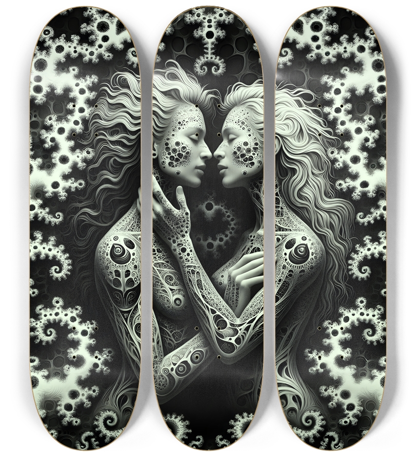 B&W Fractal Lovers #26