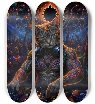 Psychedelic Fractal DJ House Cat #5