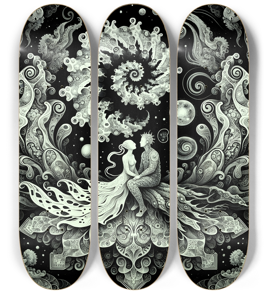 B&W Fractal Lovers #12
