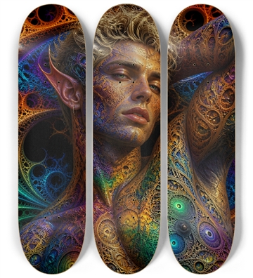 Psychedelic Fractal Bleach Blonde Elf #6