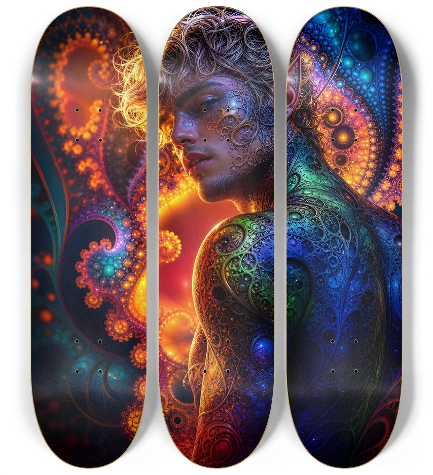 Psychedelic Fractal Bleach Blonde Elf #4