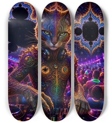 Psychedelic Fractal DJ House Cat #31