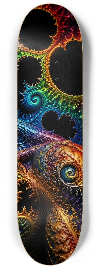 Psychedelic Fractal Bleach Blonde Elf #2 #3 8-1/4 Skateboard Deck