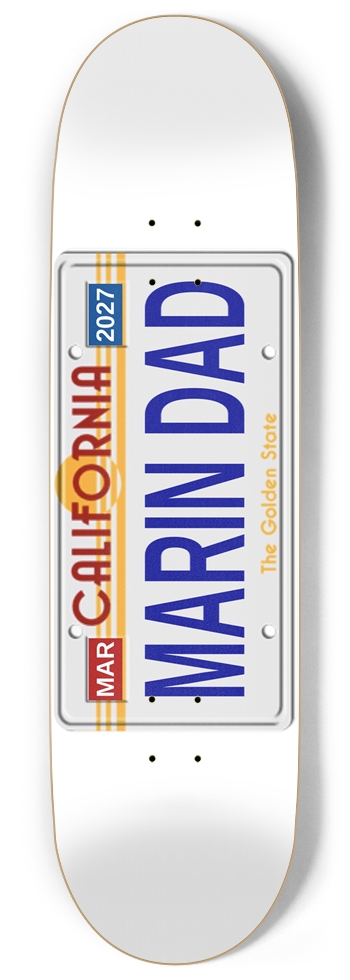 Marin Dar license white 