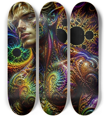 Psychedelic Fractal Bleach Blonde Elf #27