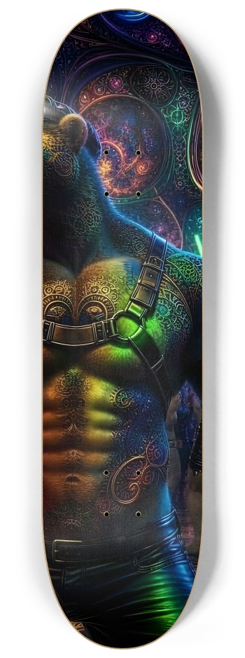 Psychedelic Fractal Brown Leather Bears #7 #2