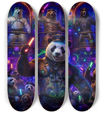 Psychedelic Fractal Leather Bears #6