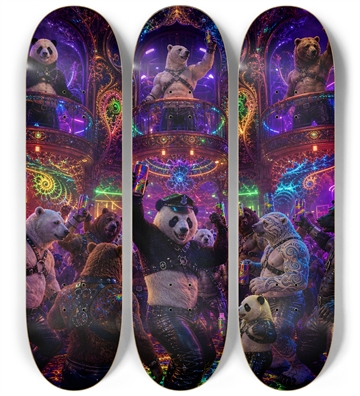 Psychedelic Fractal Leather Bears #11