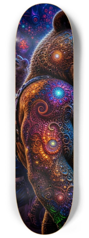 Psychedelic Fractal  Brown Leather Bears #4 #1