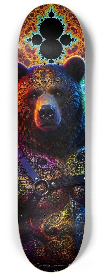 Psychedelic Fractal  Brown Leather Bears #3 #2
