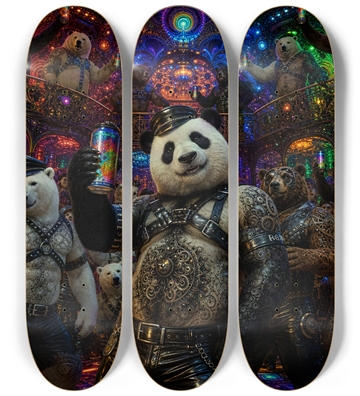 Psychedelic Fractal Leather Bears #16