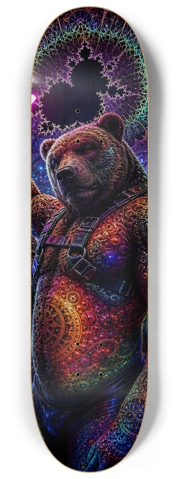 Psychedelic Fractal Brown Leather Bears #20 #2
