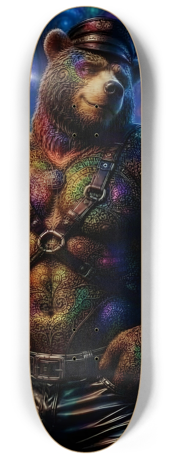 Psychedelic Fractal  Brown Leather Bears #2 #2