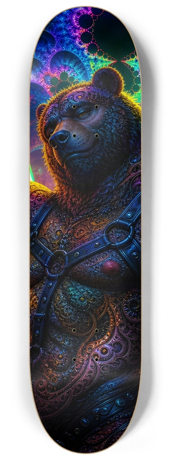 Psychedelic Fractal Brown Leather Bears #5 #2