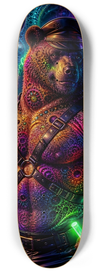 Psychedelic Fractal Brown Leather Bears #14 #2