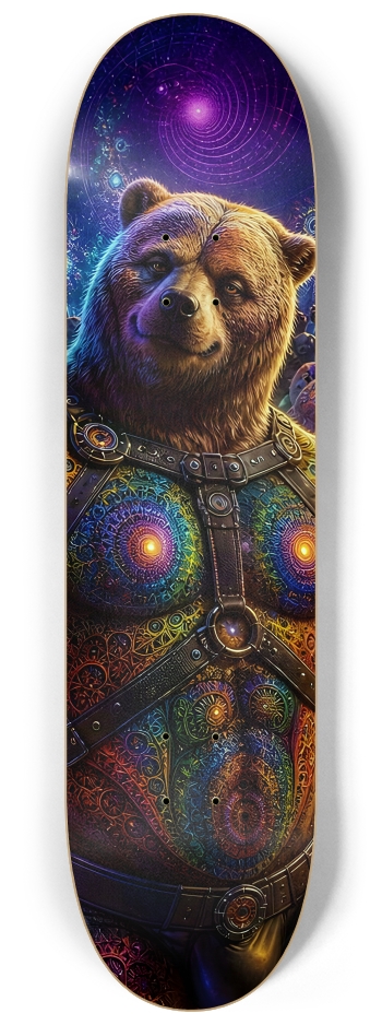 Psychedelic Fractal Brown Leather Bears #30 #2