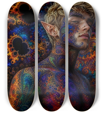 Psychedelic Fractal Blonde Elf #37