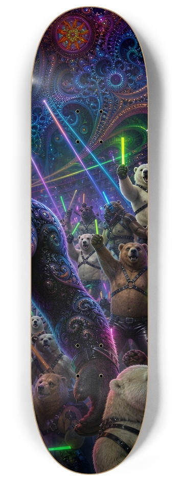 Psychedelic Fractal Leather Bears #33 #3