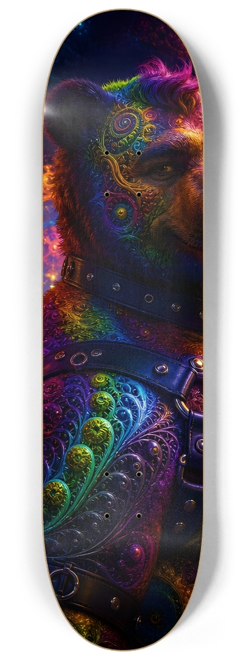 Psychedelic Fractal Brown Leather Bears #17 #1