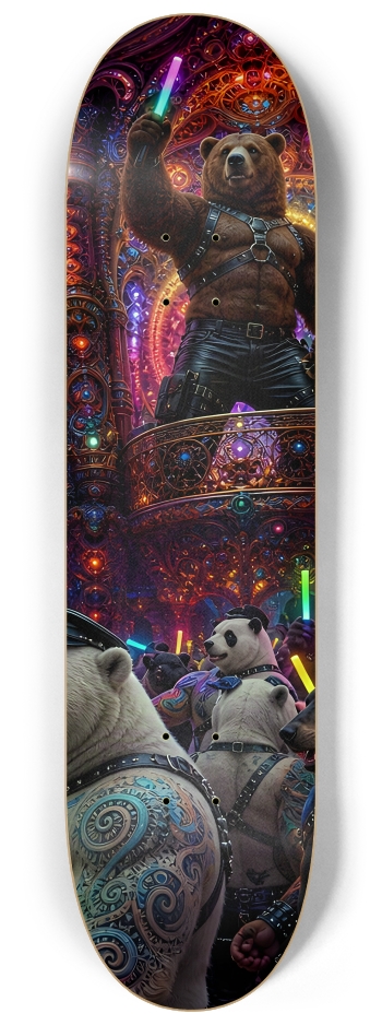 Psychedelic Fractal Leather Bears #19 #3