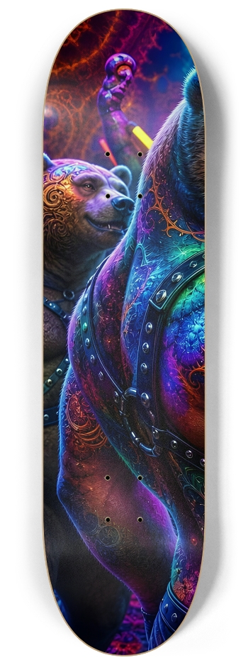 Psychedelic Fractal Brown Leather Bears #23 #1