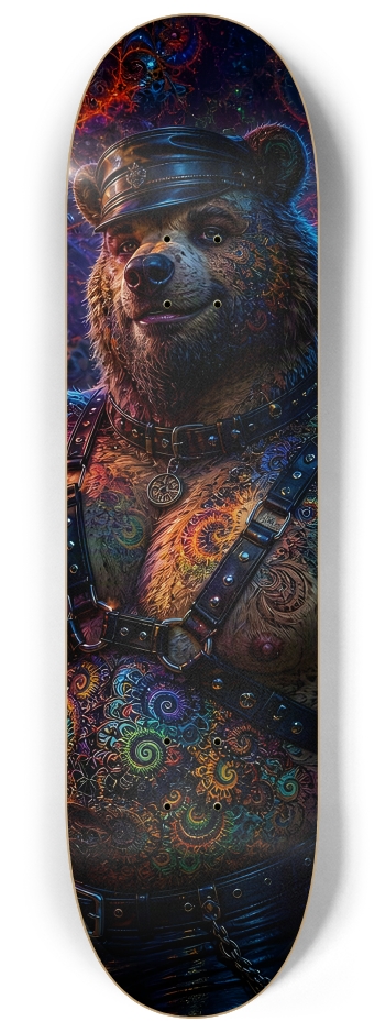 Psychedelic Fractal Brown Leather Bears #24 #2