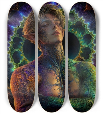 Psychedelic Fractal Blonde Elf #36