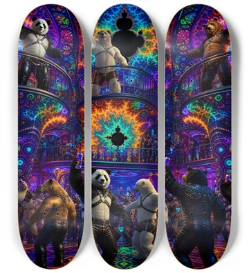 Psychedelic Fractal Leather Bears #4