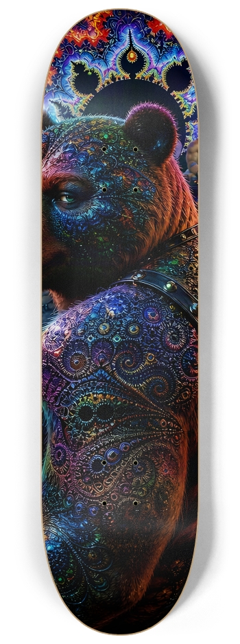 Psychedelic Fractal Brown Leather Bears #31 #2