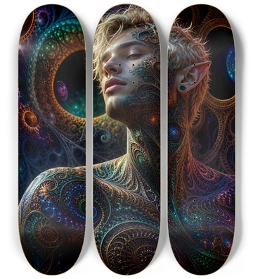 Psychedelic Fractal Blonde Elf #35