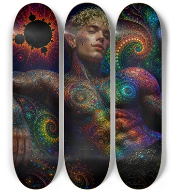 Psychedelic Fractal Bleach Blonde Elf #31