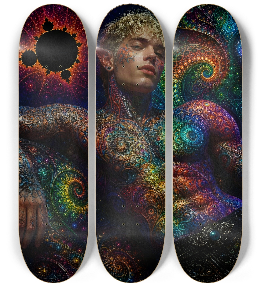 Psychedelic Fractal Bleach Blonde Elf #31