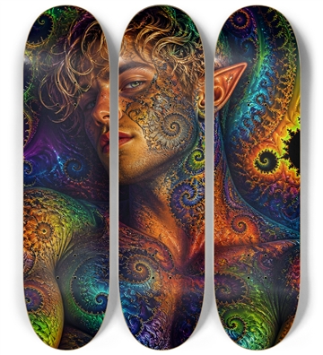 Psychedelic Fractal Bleach Blonde Elf #30