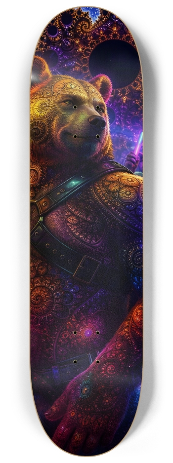 Psychedelic Fractal Brown Leather Bears #21 #2