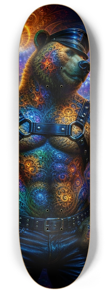 Psychedelic Fractal Brown Leather Bears #11 #2