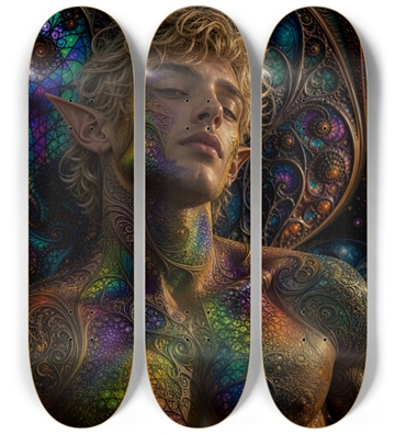 Psychedelic Fractal Blonde Elf #31