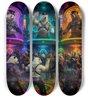 Psychedelic Fractal Leather Bears #15