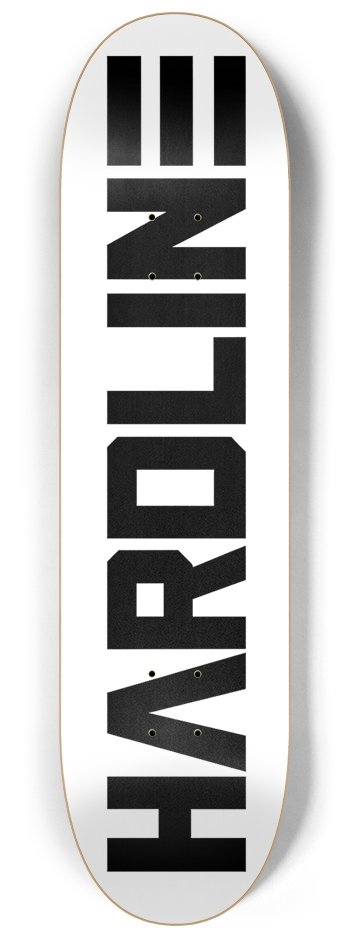 Hardline-Orgin white 8-1/4 Skateboard Deck