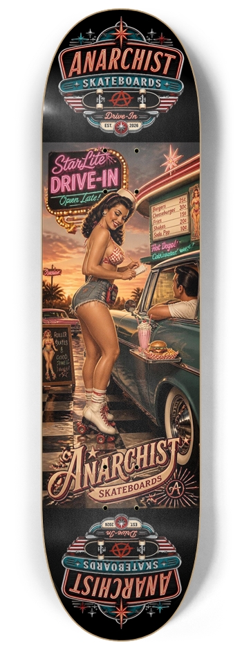 ANARCHIST RETRO III 8-1/4 Skateboard Deck