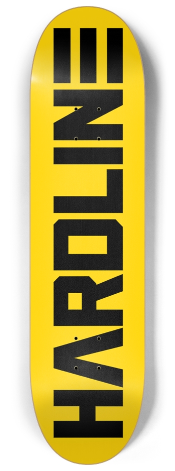 Hardline-Orgin Yellow 8-1/4 Skateboard Deck