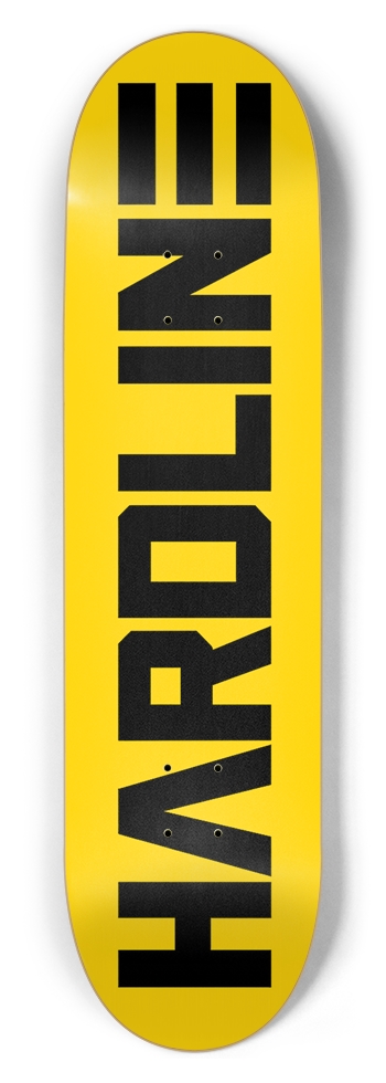 Hardline- Orgin Yellow 8-1/2 Skateboard Deck