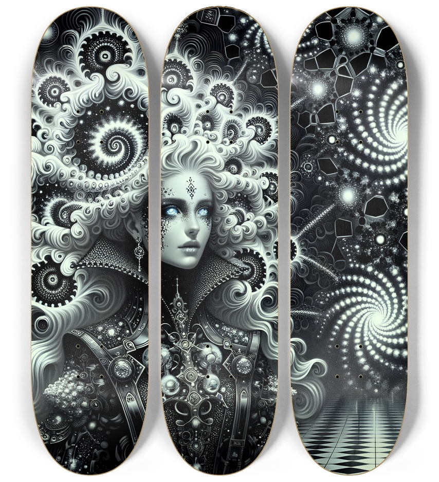 B&W Fractal Woman #30