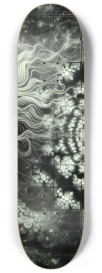 B&W Fractal Woman #7 #2 8-1/4 Skateboard Deck